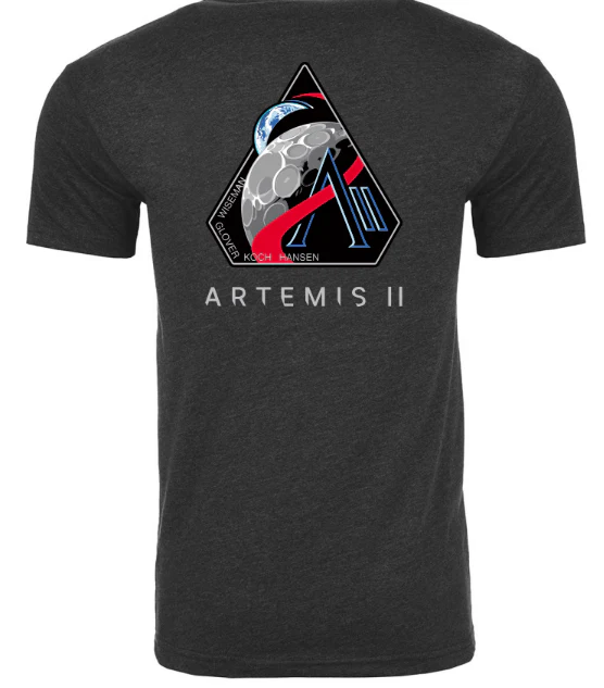 Artemis II Logo with Jared Isaacman Quote on Front T-Shirt (Youth Sizes Available)