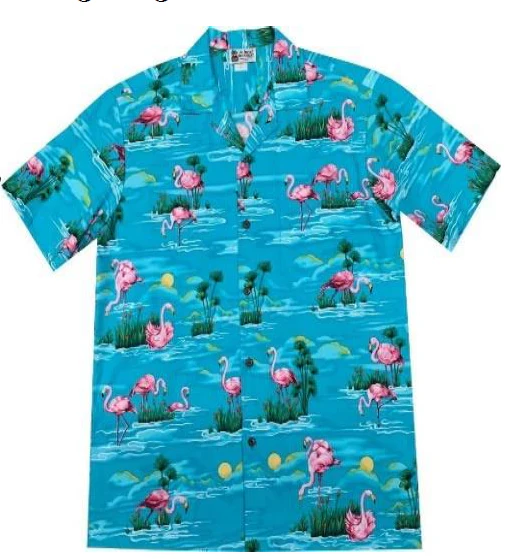 Artemis Program Hawaiian Flamingo Button Up Shirt - Image 3