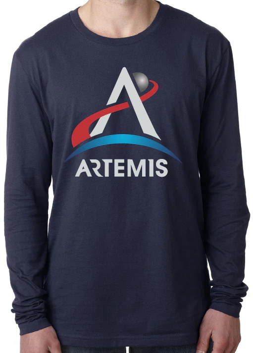 Artemis Program Long Sleeve Full Color Logo T-Shirt - Image 4