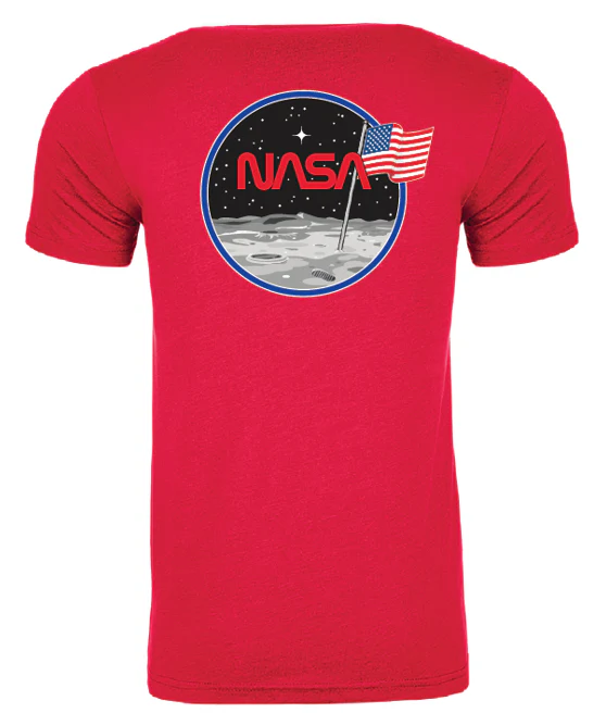 NASA Moon Landing with Artemis Program Logo T-shirt