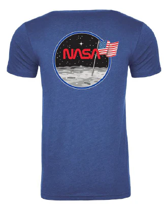 NASA Moon Landing with Artemis Program Logo T-shirt - Image 3
