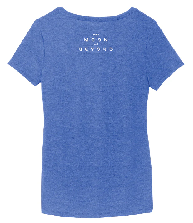 Artemis Program To the Moon and Beyond, NASA logo, Typeface Inter Ladies Shirt - Image 2