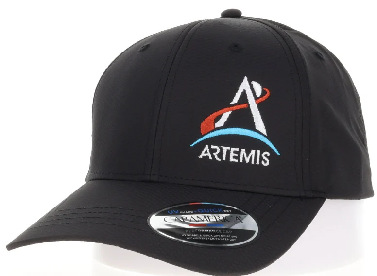 Artemis Program Offset Velcro Back Black Cap 26262