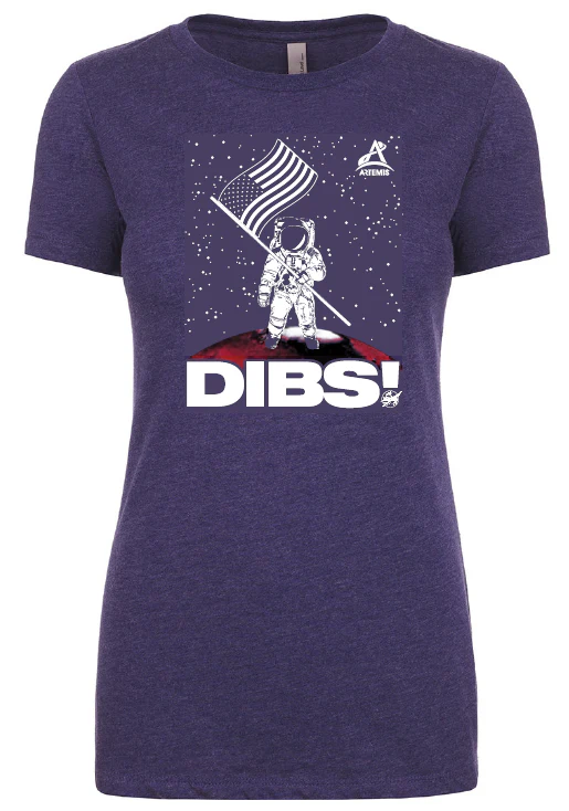 Dibs! Artemis Mars Ladies T-Shirt DISCO - Image 2