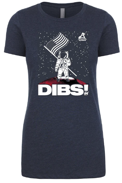 Dibs! Artemis Mars Ladies T-Shirt DISCO - Image 3