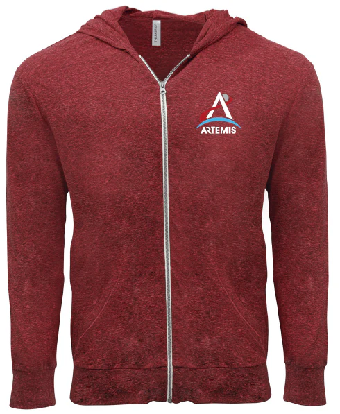 Artemis Program Embroidered Full Zip Hoodie 24918