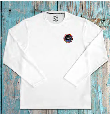 International Space Station Flag Logo SSF 50 Long Sleeve Performance Shirt With Compass Star Chart - Image 2