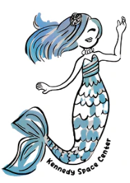 Kennedy Space Center Mermaid Girls Tank Top - Image 2