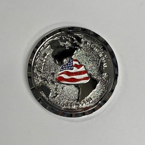 LR - NASA Landing and Recovery Full Color Logo Coin in Case Murtha - Image 3