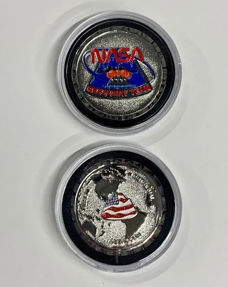 LR - NASA Landing and Recovery Full Color Logo Coin in Case Murtha - Image 5