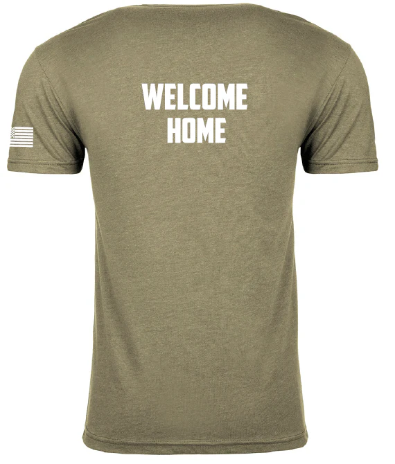 LR 2025 NASA Landing and Recovery Team with NASA Logo, Stars and Stripes, WELCOME HOME Next Level Screen Printed T-shirt - Image 4