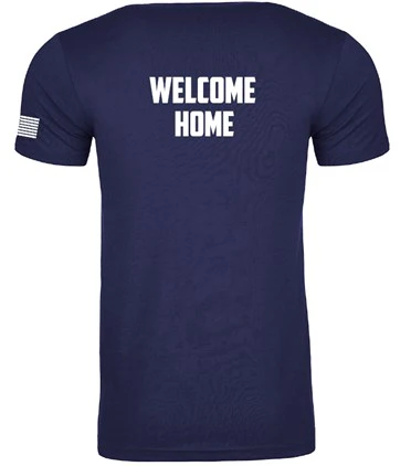 LR 2025 NASA Landing and Recovery Team with NASA Logo, Stars and Stripes, WELCOME HOME Next Level Screen Printed T-shirt - Image 6