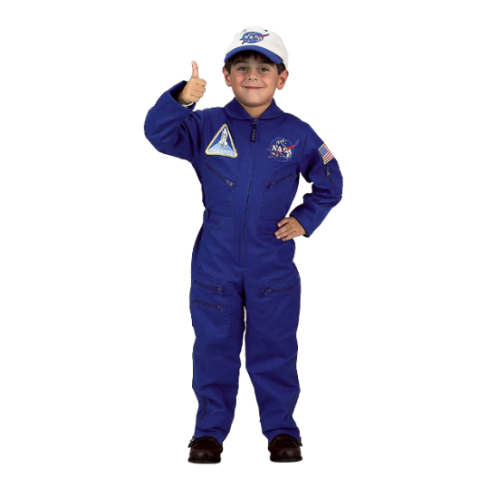NASA Astronaut Junior Flight Suit - 3 Colors - Blue, Orange or White - Image 5