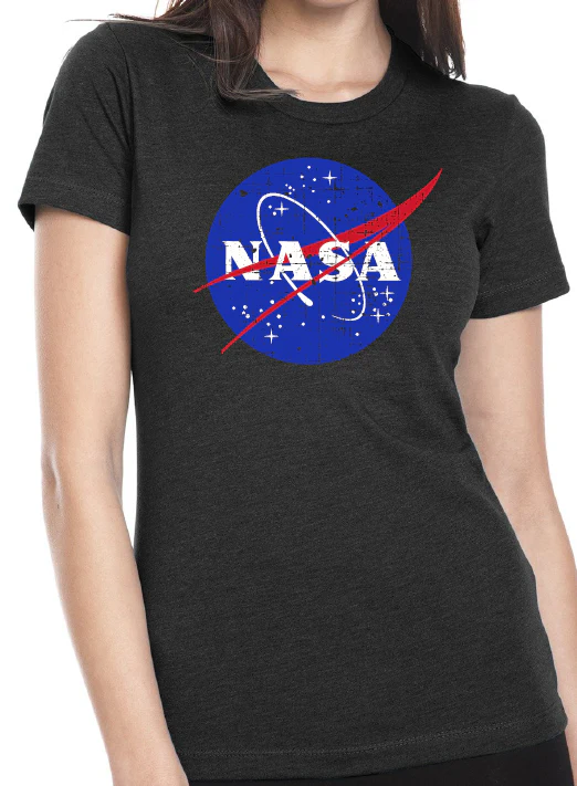NASA Distressed Logo Ladies T-Shirt