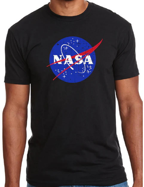 NASA Distressed Logo Next Level CVC T-Shirt