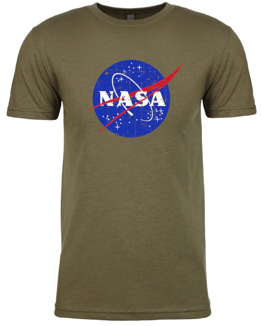 NASA Distressed Logo Next Level CVC T-Shirt - Image 3