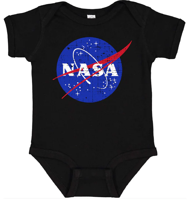 NASA Distressed Logo Onesie