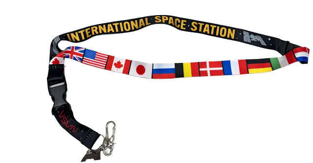 ISS Program NASA Lanyard with ISS Charm 28525