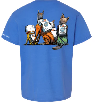 NASA Kennedy Space Center Astronaut Dogs Royal Mist T-Shirts (Youth Sizes Available) - Image 2