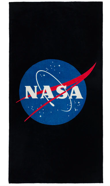 NASA Logo Beach Towel Black 32873