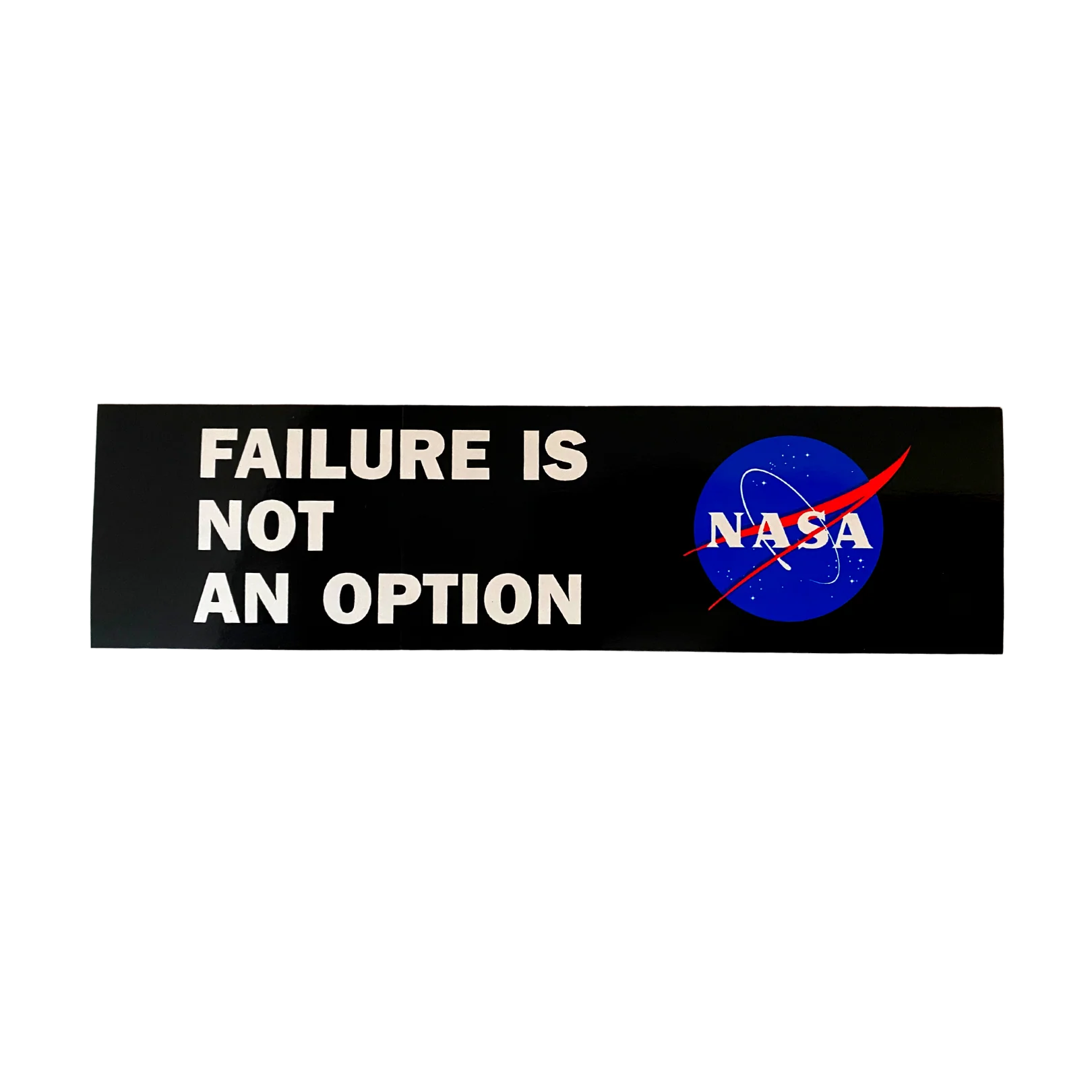 NASA Logo Bumper Sticker Failure Is Not An Option