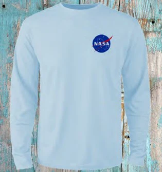 NASA Vector Logo SPF 50 Long Sleeve Performance Shirt with Sea Turtle Quad - Image 2