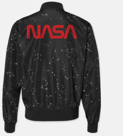 NASA Worm And Kennedy Space Center Constellation Bomber Jacket - Image 2