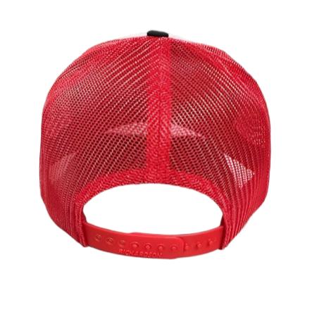 NASA Worm Logo Richardson Mesh Cap Black, Grey, Red 28021 - Image 2