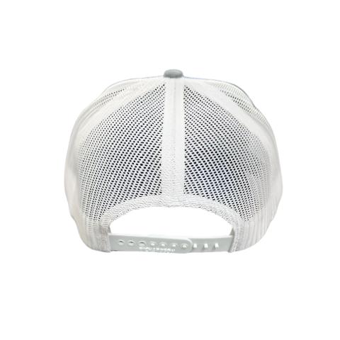 NASA Worm Logo Richardson Mesh Cap Grey, Blue, White 28079 - Image 3