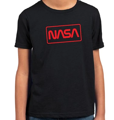 NASA Worm Logo Stamp T-Shirt (Youth Sizes Available) - Image 2
