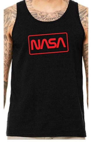NASA Worm Logo Stamp Tank Top DISCO - Image 2