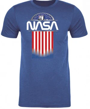 NASA Worm Logo Vehicle Assembly Building Flag T-Shirt (Youth Sizes Available) - Image 2