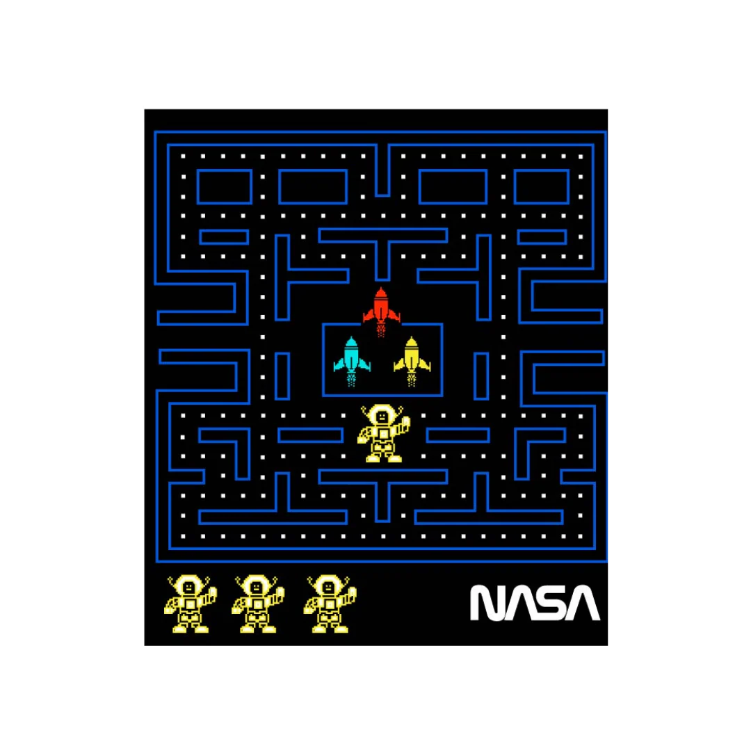 NASA Worm Space Gamer T-shirt - Image 2