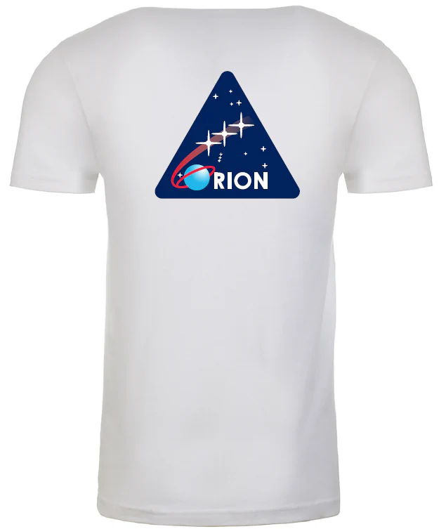 Orion Program with NASA Worm Logo on Front Left Chest T-shirt (Youth Sizes Available) - Image 3