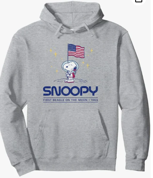 Snoopy First Beagle On The Moon Hoodie
