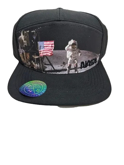 THB NASA Worm Man on The Moon Black Cap 32833